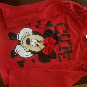 Cute minnie mouse long sleeve top
